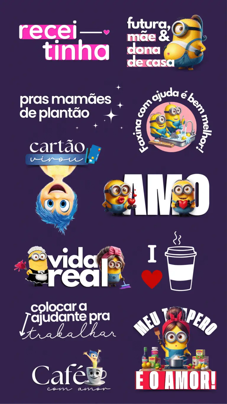 Adesivos para Stories Instagram