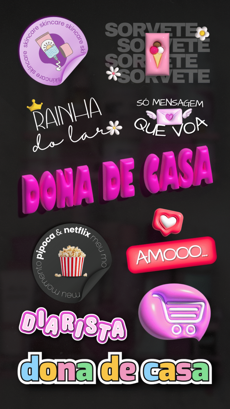 Adesivos para Stories Instagram