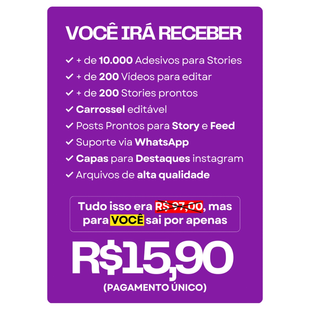 Melhor Pack de Adesivos para Stories do Instagram