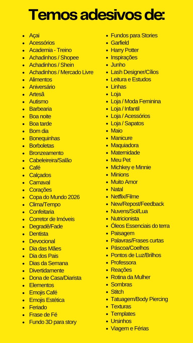 Adesivos para stories instagram